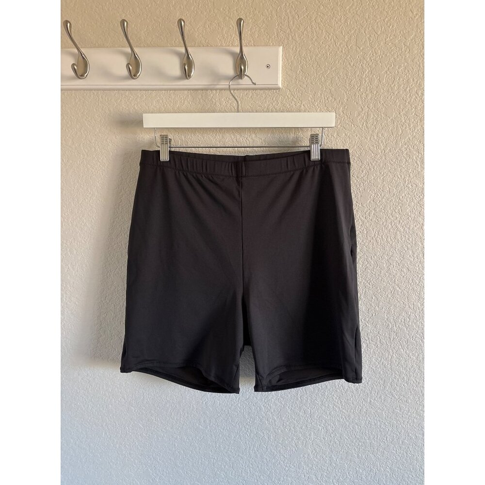 Onyx Black Skims Recycled Swim Mid Waist Bottom Shorts Womens 2XL NWTs